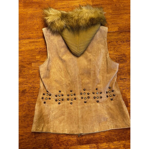 Live a little‎ vest size small vintage suede - Picture 3 of 3